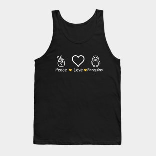 Peace Love Penguins lover Tank Top